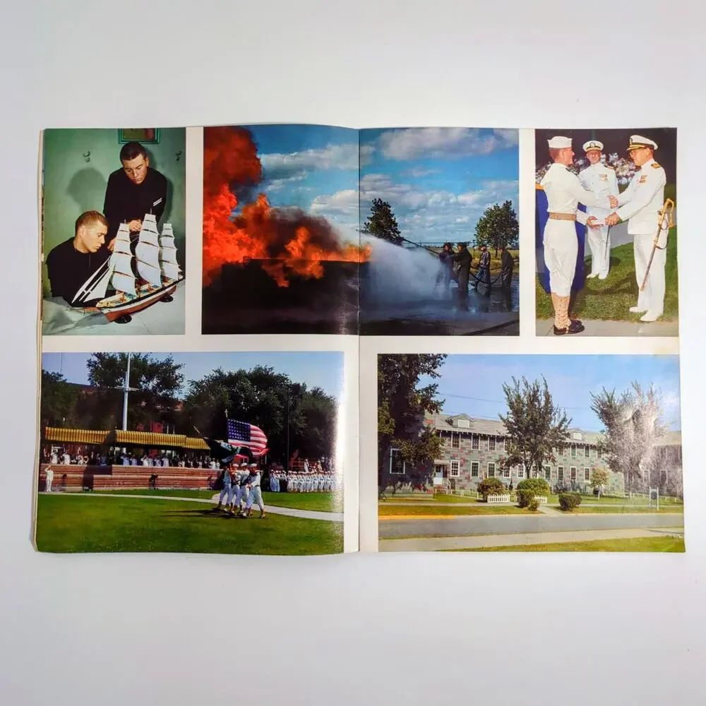 1957 US Naval Training Center Great Lakes Homecoming Program Booklet Navy NTC